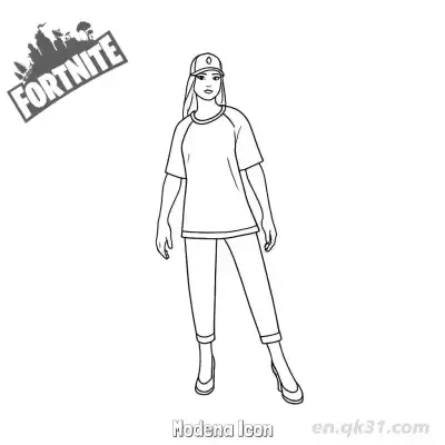 Free printable Modena Icon 02 Coloring Page - Free PDF Printable Fortnite Coloring Sheets coloring page